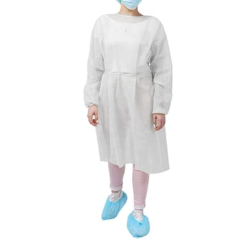 

10pcs/set Disposable Bandage Coveralls Surgical Gown Dust-proof Isolation Clothes Labour Suit Non-woven Security Protection Clot