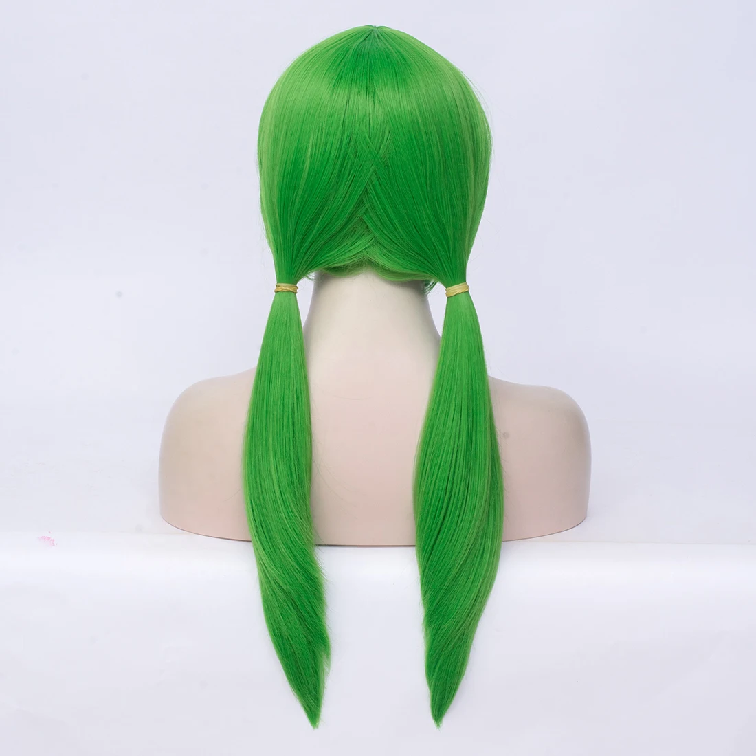 Similler длинные прямые волосы женские синтетические парики с челкой Аниме зеленый парик для косплея