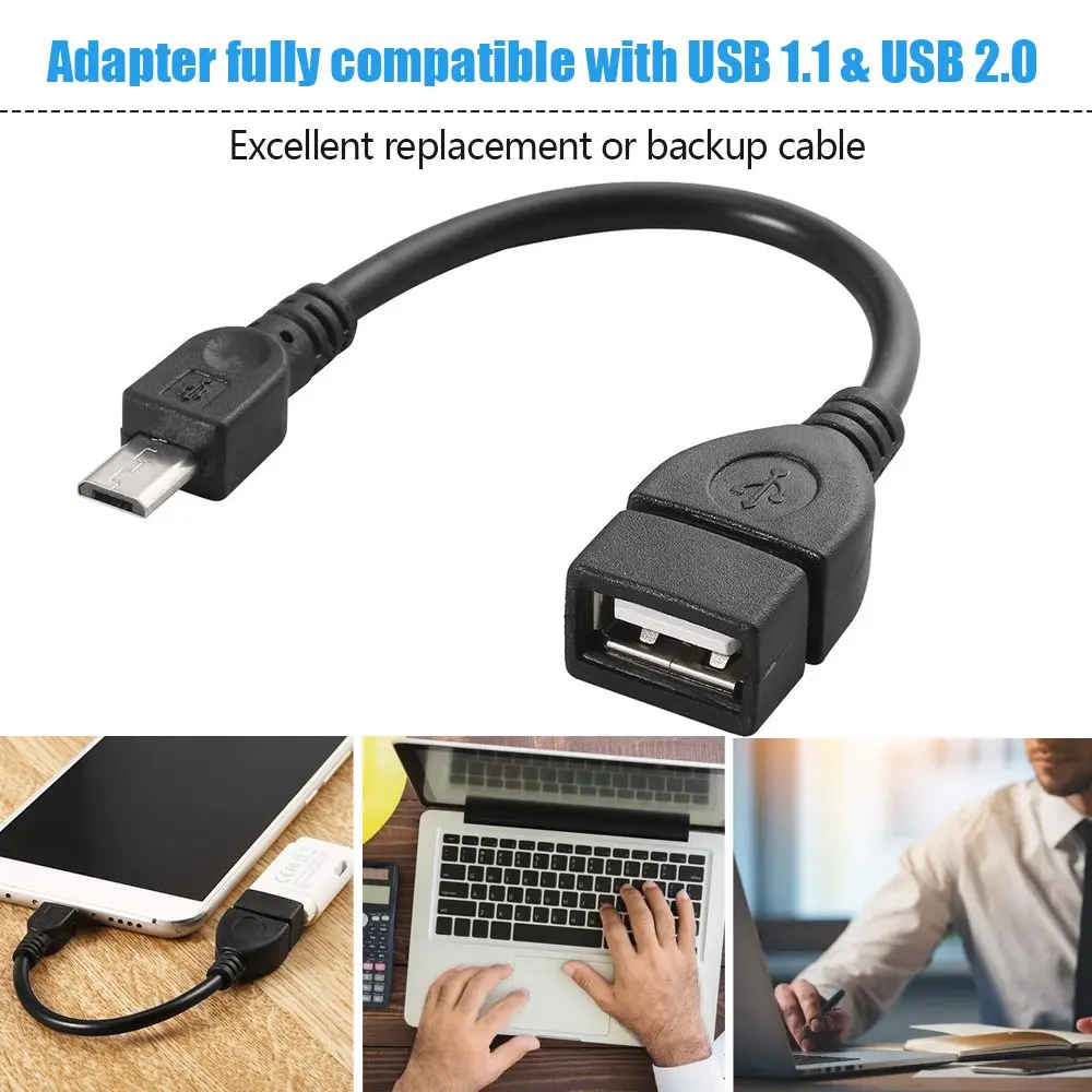 USB мама к Micro USB 5 Pin папа адаптер хост OTG зарядное устройство зарядный кабель USB OTG для samsung