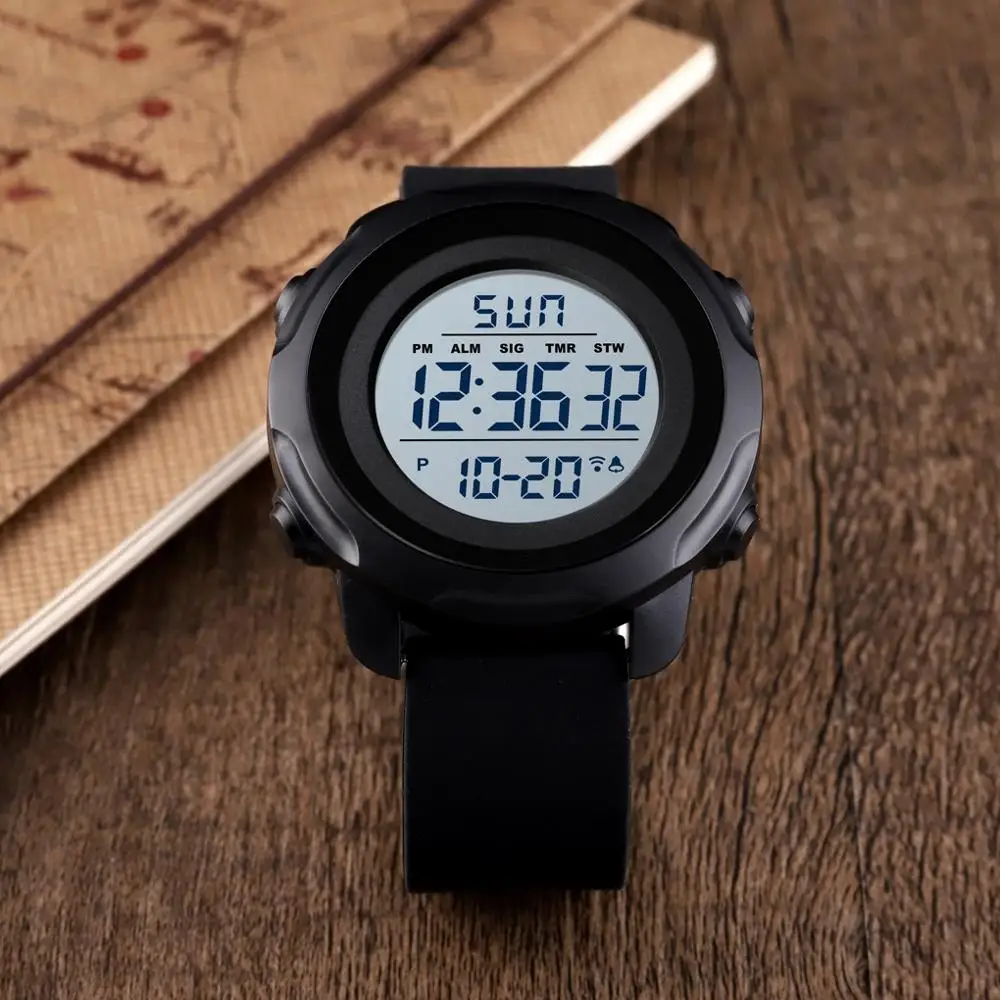 

2019 New Simple Electronic Watch Sports Multifunction Fashion Outdoor Youth Watch montre homme digital watch erkek kol saati #D