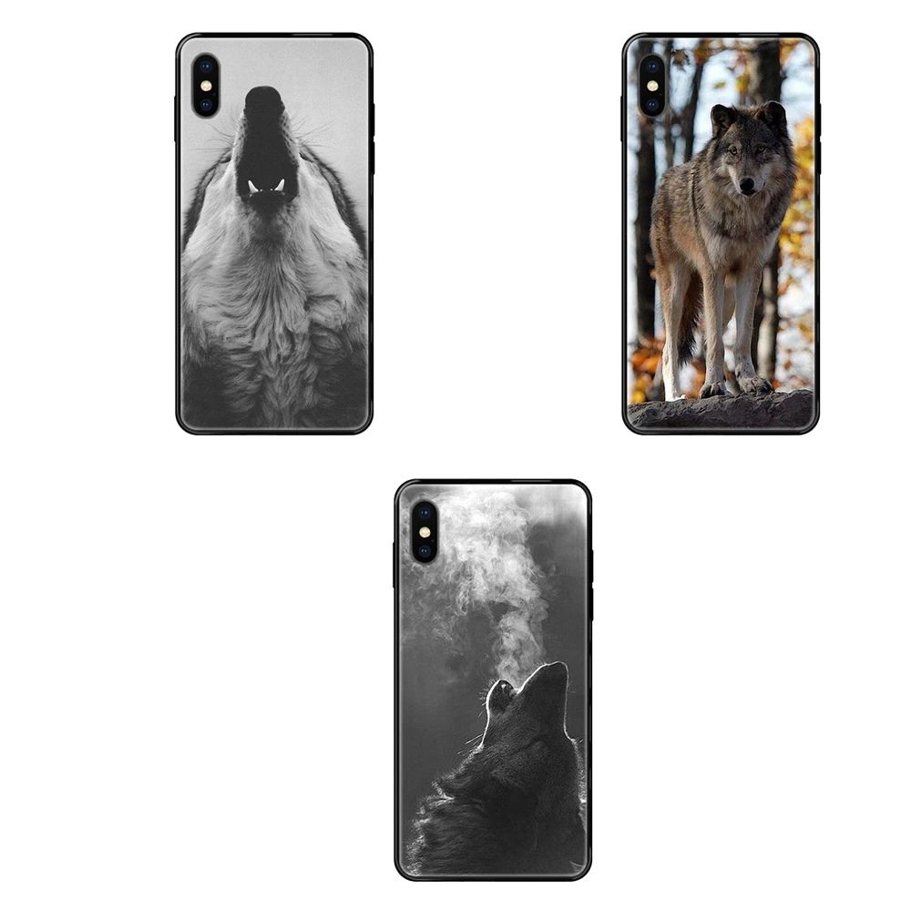 For Huawei P8 P9 P10 P20 P30 P40 P Smart Lite Plus Pro 2017 2019 Lone Wolf Wisdom Newest Black Soft Top Detailed Popular | Мобильные
