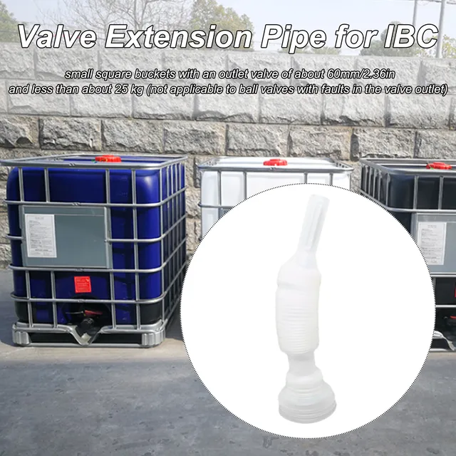 Műanyag Hosszabbító Cső Az Ibc 1000 Literes Kémiai Hordó És Karbamid Hordóhoz Való Elterelőcsőhez A Tonnás Hordószelep -Tartozékokhoz - Image 4