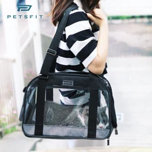Прозрачная сумка для собак, сумка для кошек, переносная сумка на плечо, сумка для домашних животных,, роскошная переноска для собак DD6GB