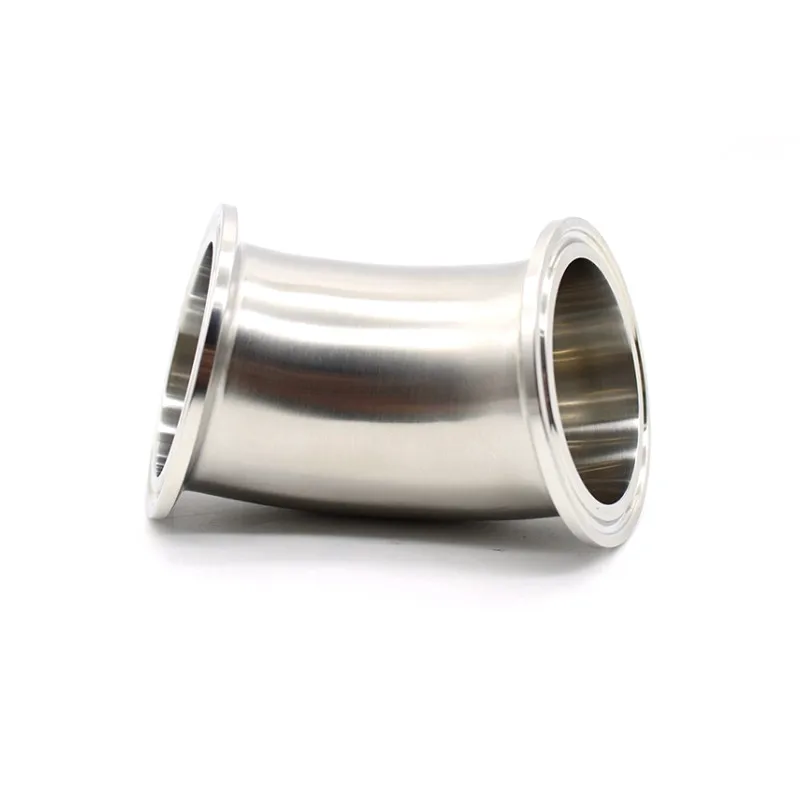 2.5 Inch 63mm (OD77.5mm) Sanitary Stainless Tri Clamp 45 Degree Elbow