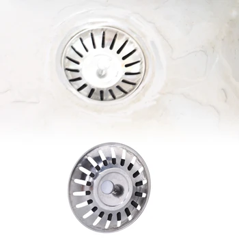 

New Kitchen Sink Strainer Stopper Cover Stainless Steel Bathroom Basin Hair Catcher Trap Floor Waste Plug Sink Filtre lavabo