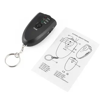 

Led Digital Breath Alcohol Tester Analyzer Breathalyser Test Detector Alcohol Breath Analyzer Tester Test Flashlight Keychain