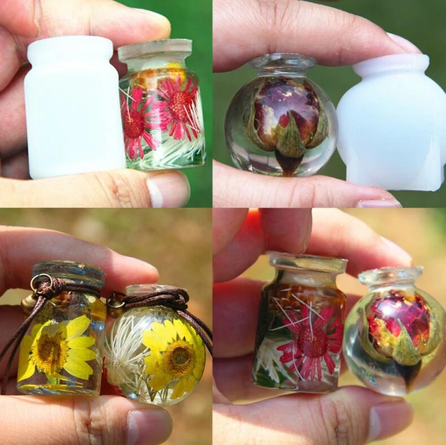 New Silicone Mould Dried Flower Resin Decorative DIY Small bottle