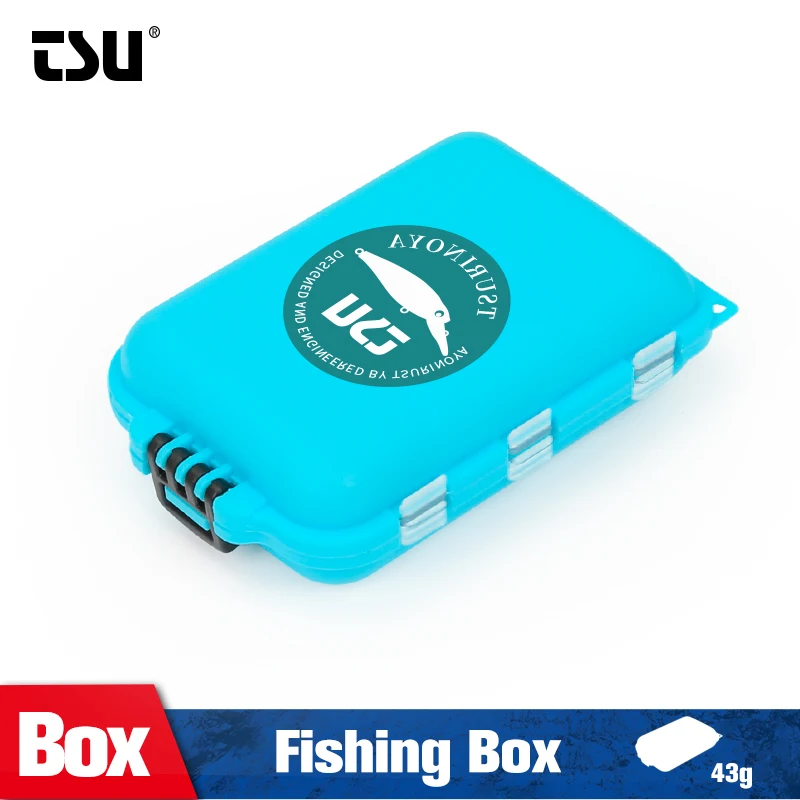 TSURINOYA Fishing Accessories Box 9.6*6.4*3 Double Side Plastic 10 Compartments High Quality Lure Pesca Peche | Спорт и развлечения