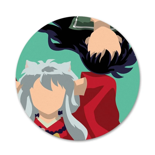 58mm Brooch Inuyasha Hanyo no Yashahime: Princess Half-Demon Acrylic Badges  Icons Button - AliExpress