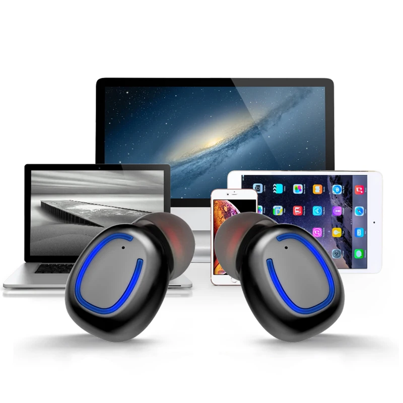 Xi11 Мини Bluetooth 5,0 наушники беспроводные наушники Ipx4 водонепроницаемые Tws стерео Hi-Fi звук с 500 мА зарядный чехол