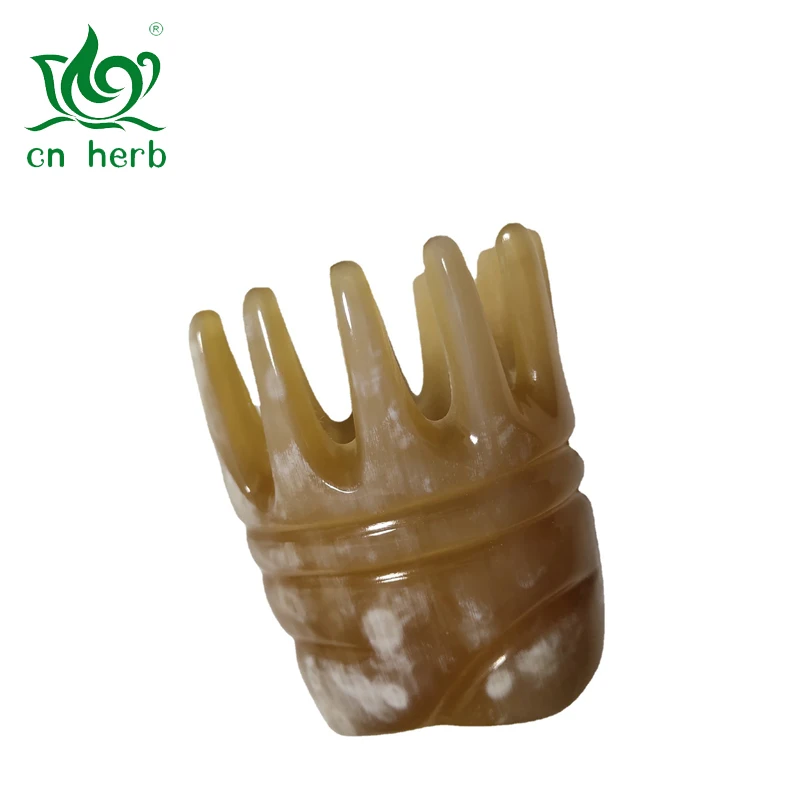 

CN Herb Horn Shampoo Comb Wide Tooth Cylinder Comb Head Treatment Comb Free Shipping
