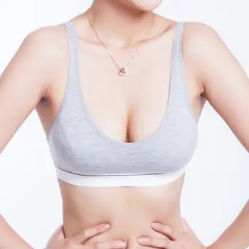 

Women 100% Cotton Bust Push Up Sport Bras Running Yoga Crop Top Underwear Bra 70 75 80 85 Size (32 34 36 38)