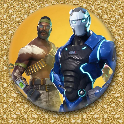 Значок Fortnite брошь в стиле игры крепости ночной мультяшный значок аксессуары для