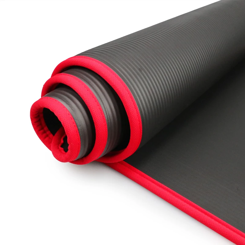10MM Extra Thick 183cmX61cm Yoga Mats NRB Non-slip Exercise mat For Fitness Tasteless Pilates Workout Gym Mats with Bandages