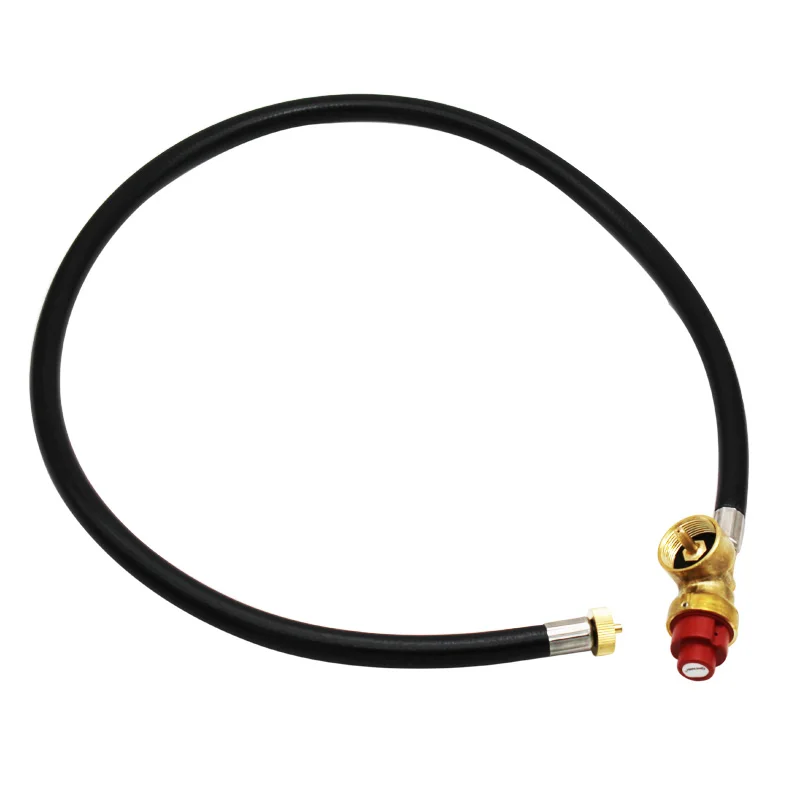Fuel Propane Butane Gas Portable Camping Stove Replacement 3FT Regulator with Hose Convert to 1 lb Propane Bottle