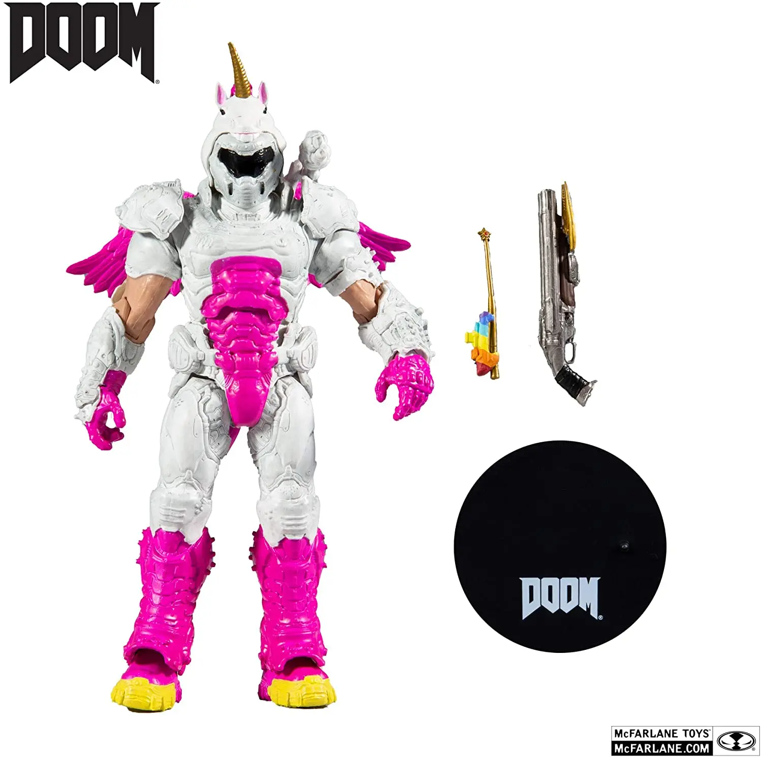 Новая классическая экшн-фигурка Mcfarlane DOOM Slayer Судный икрон ПВХ модель игрушки для