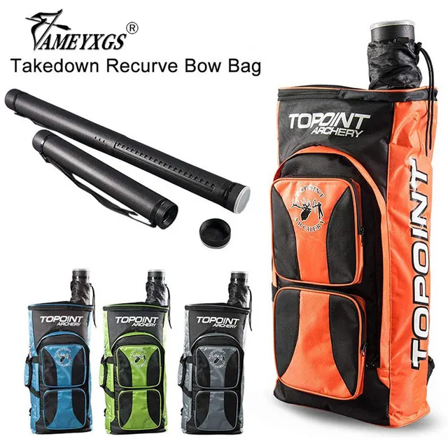 US $93.50 1set Archery Multifunction Takedown Recurve Backpack With Adjustable Arrow Quiver Hunti