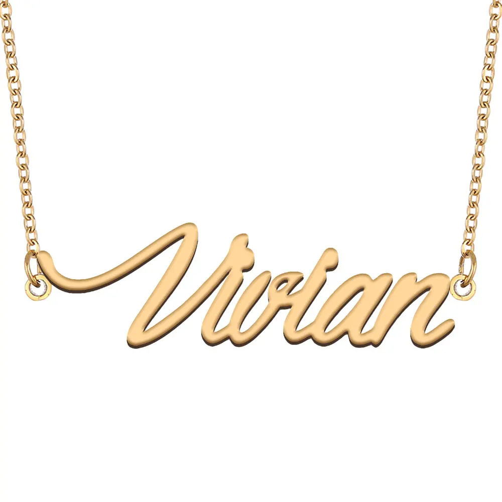 Vivian Name Necklace for Women 