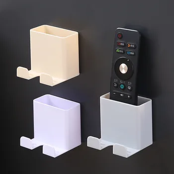 

Simple Creative Household Wall Hangers Free Punched Remote Control Storage Box Living Room Multi-functional Put the Remote Contr