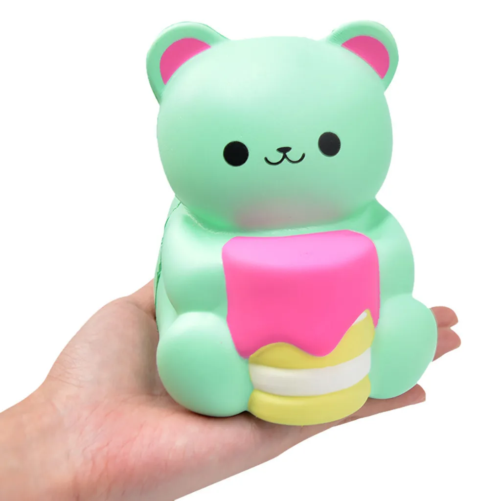 cute Bear Shape Decompression Venting Toys Slow Rebound cartoon Animal Toy Kids adult toys relieve stress #B