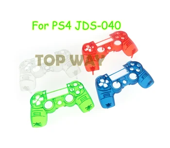 

1pc Transparent FOR PS4 Controller Faceplate Front Shell Upper Cover Case For Playstation 4 PRO JDM 040 JDS 040 Dualshock 4 V2