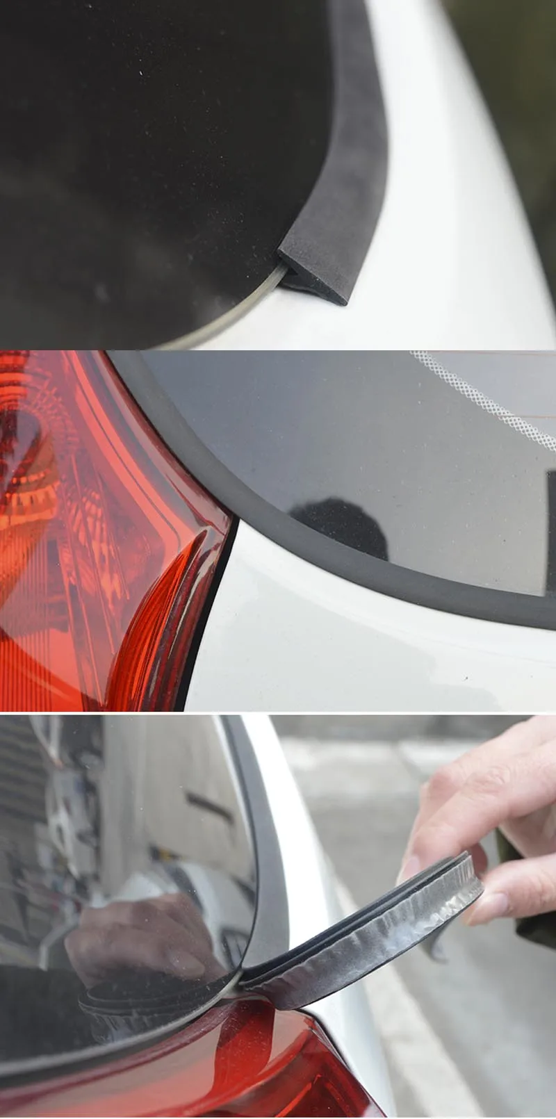 2 м автомобильный Стайлинг Y Тип Резиновая Уплотнительная наклейка на заднее стекло водонепроницаемый уплотнительная полоса шум инслуация для Audi BMW Toyota Lada Honda