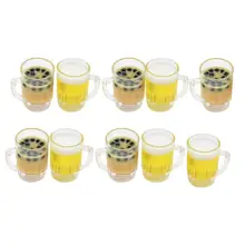 20 шт/10 шт DIY Имитация молока чай стекло медведь стеклянная модель Чай Домашние животные Мини Миниатюрный орнамент настольный декор Детская игрушка