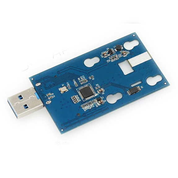MSATA USB3.0 mSATA SSD алюминиевый корпус SATA3 Твердотельный ASM1153E поддержка отделки к USB3.1