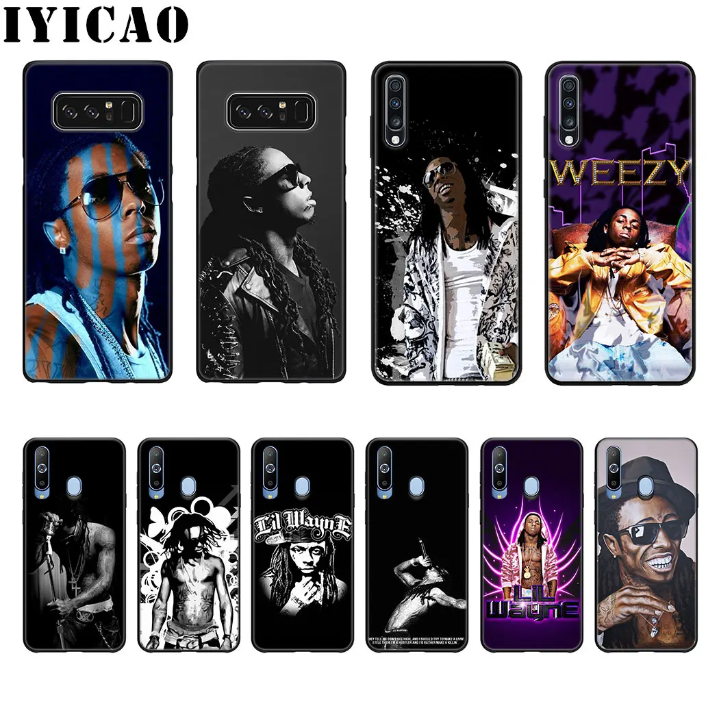 IYICAO реперские кепки Lil Wayne Мягкий силиконовый чехол для телефона samsung A70 A60 A50 A40 A30 A20