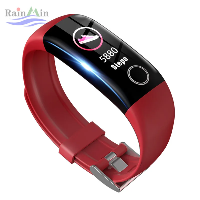 

T10 Smart Bracelet Fitness-Tracker Mi-Band Screen-Heart-Rate AMOLED Bluetooth Colorful