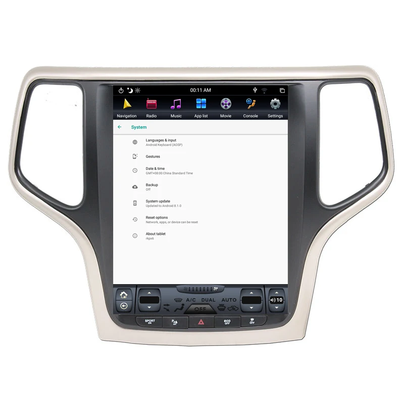 Android 9,0 Tesla вертикальный экран Автомобильный плеер gps навигация для JEEP Grand cherokee- аудио плеер 12,1 дюймов