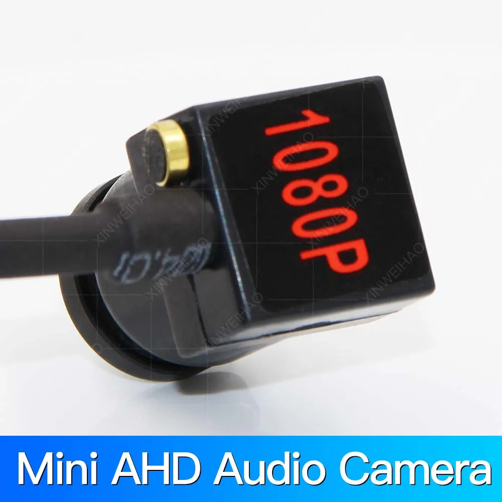 HD металлическая пуля 1080P SONY IMX323 AHD компактная камера видеонаблюдения CCTV H.264 1,8 мм объектив 2MP Проводная камера безопасности с микрофоном