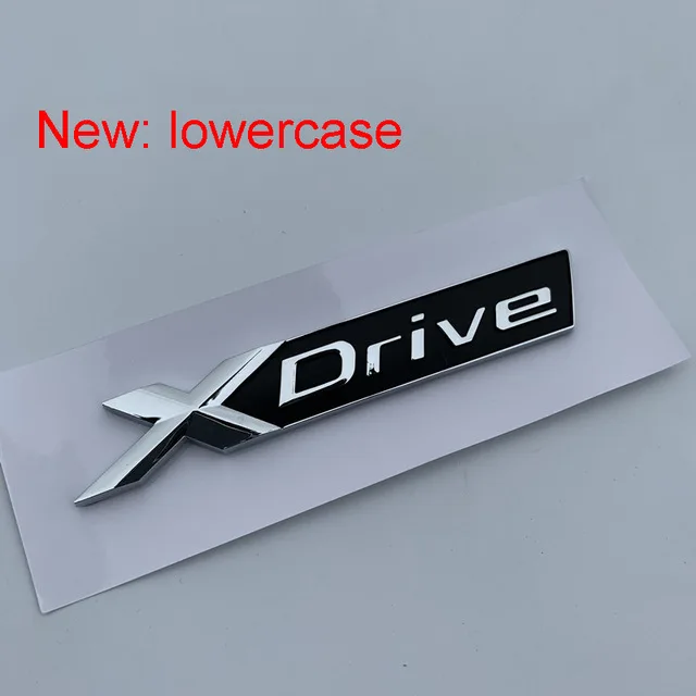 Для BMW XDrive EDrive SDrive старый XDRIVE крыло эмблема багажника значок X1 X3 X4 X5 X6 X7 автомобильный Стайлинг разрядка наклейка емкости - Цвет: New XDrive