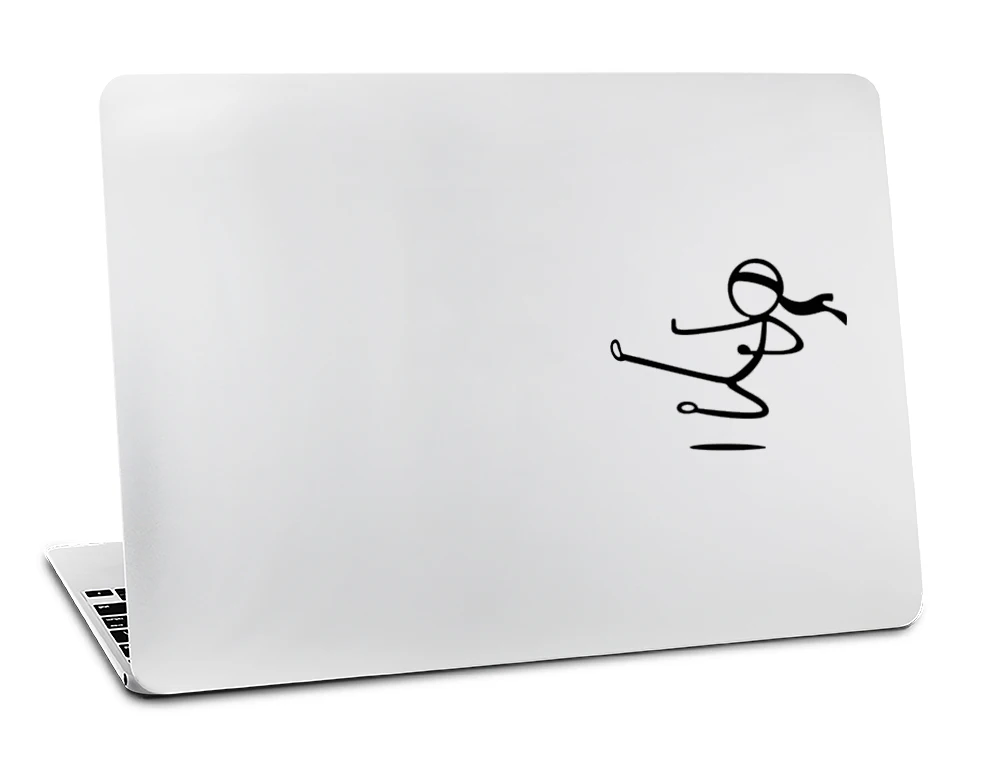 Sykiila Наклейка для Macbook Air 11 13 Pro13 15 17 retina 12 ноутбук виниловая наклейка стетоскоп кошка милая девушка A1932 - Цвет: H3084