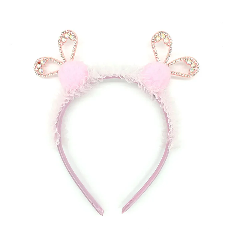 Милые бантики Корона Микки Hairball для девочек детские повязки для волос на голову Детские обручи для волос Бутик тиара аксессуары для волос 1 шт - Цвет: pink