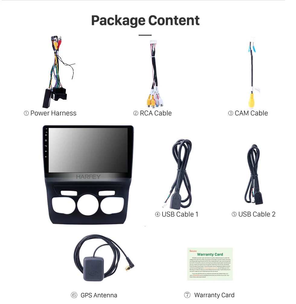 Sale Harfey GPS 10.1inch Car Radio Multimedia Player Android 9.0 For 2013 2014 2015 2016 Citroen C4 Head Unit Support Backup camera 16