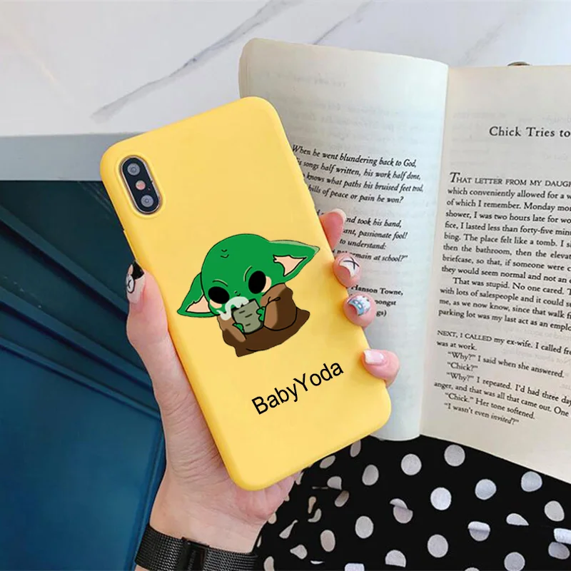 Милый детский чехол Yoda для samsung Galaxy S10 S9 S8 S7 S6 Plus Lite edge Мягкий силиконовый чехол для телефона - Цвет: Color 13 Yellow