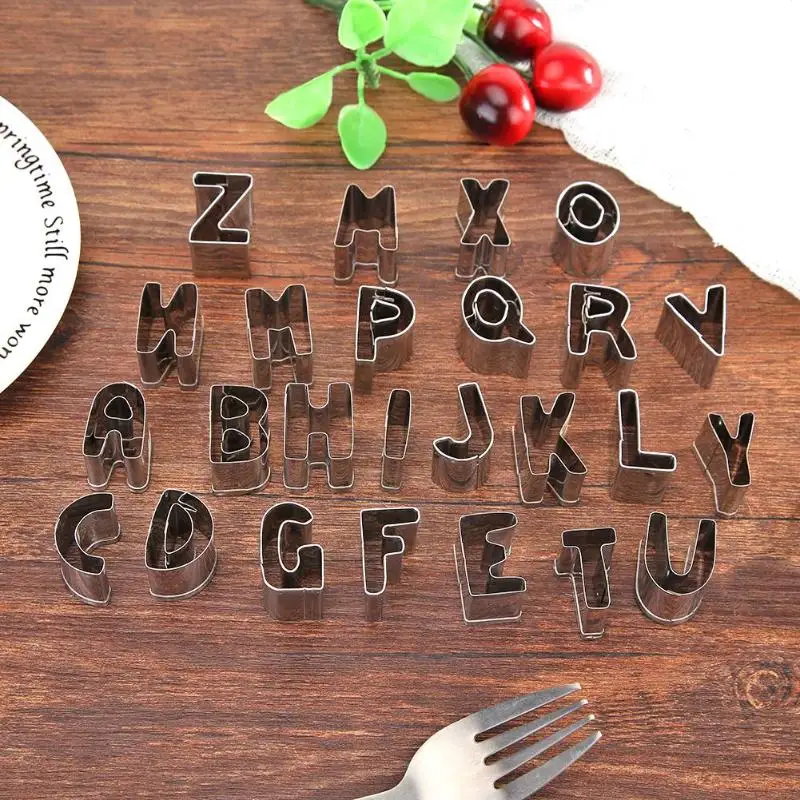 26 шт. набор печенья формы из нержавеющей стали печенья DIY инструмент для выпечки домашняя кухня