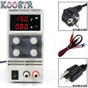 

Wanptek High Quality Mini DC Switching Power Supply /KPS1510D Adjustable Variable Portable Power Supply Output 0-15V 0-10A hot!