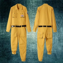 Модный хип-хоп ретро-комбинезон с несколькими карманами, комбинезон для подиума, шоу в европейском и американском стиле для мужчин и женщин, модный брендовый комбинезон