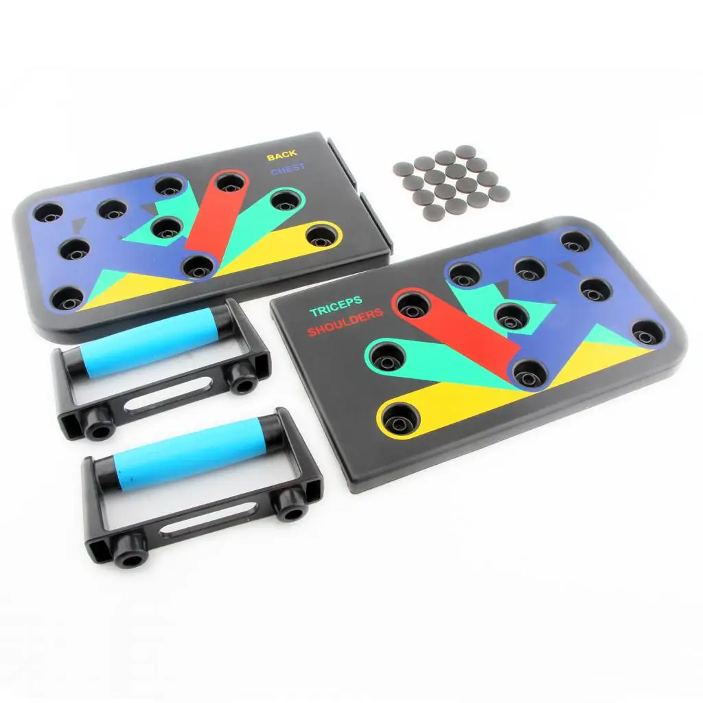 9 in 1 Push Up Board Push-up Stands Collapsible Strength Training Equip for Gym Body Building Training System Home Equipment
