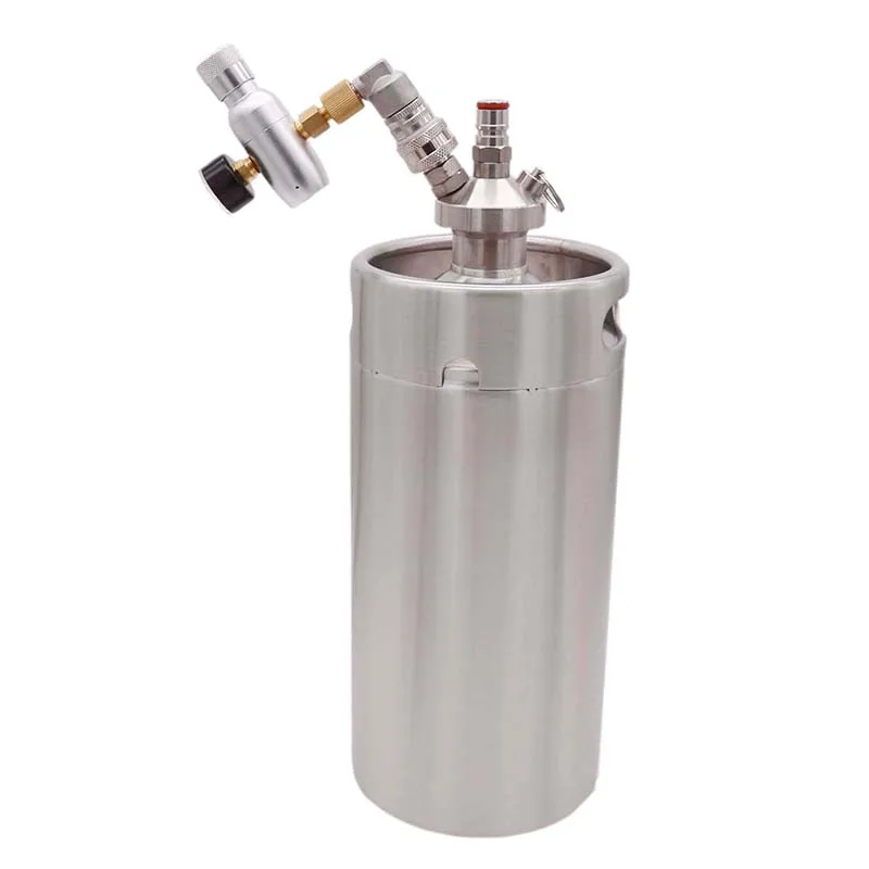 Homebrew Kegging комплект поставки СО2 Премиум Регулируемый компактный Co2 Регулятор w/нержавеющая газовый наконечник замок 0~ 60 psi Cory Keg Mini Keg