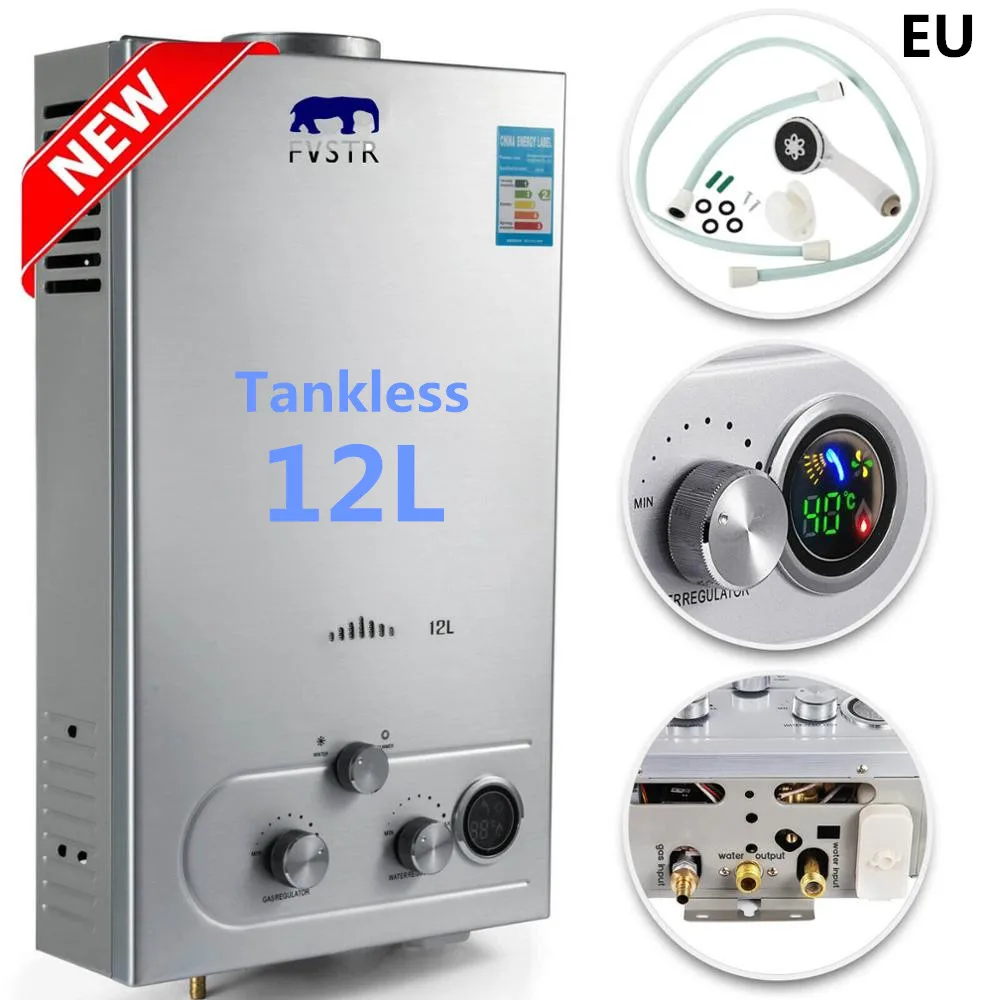 Быстрая доставка! 12л LPG газовый нагреватель горячей воды Пропан Tankless мгновенный
