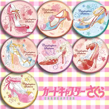 

Japan Anime Card Captor Sakura CLEARCARD Cosplay Badge Cartoon Collection Backpacks Badges Bags Button Brooch Pins gift