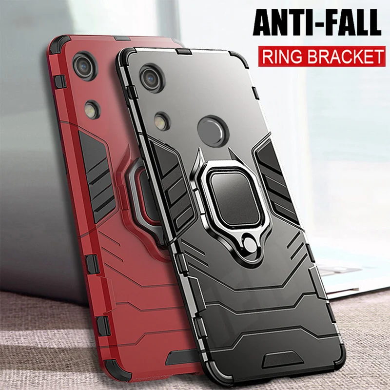 

Y6 2019 Case For Huawei Y6 2019 case Armor Ring Magnetic Car Hold Soft Bumper Protection Phone Cover For Huawei Y6 2019 Case