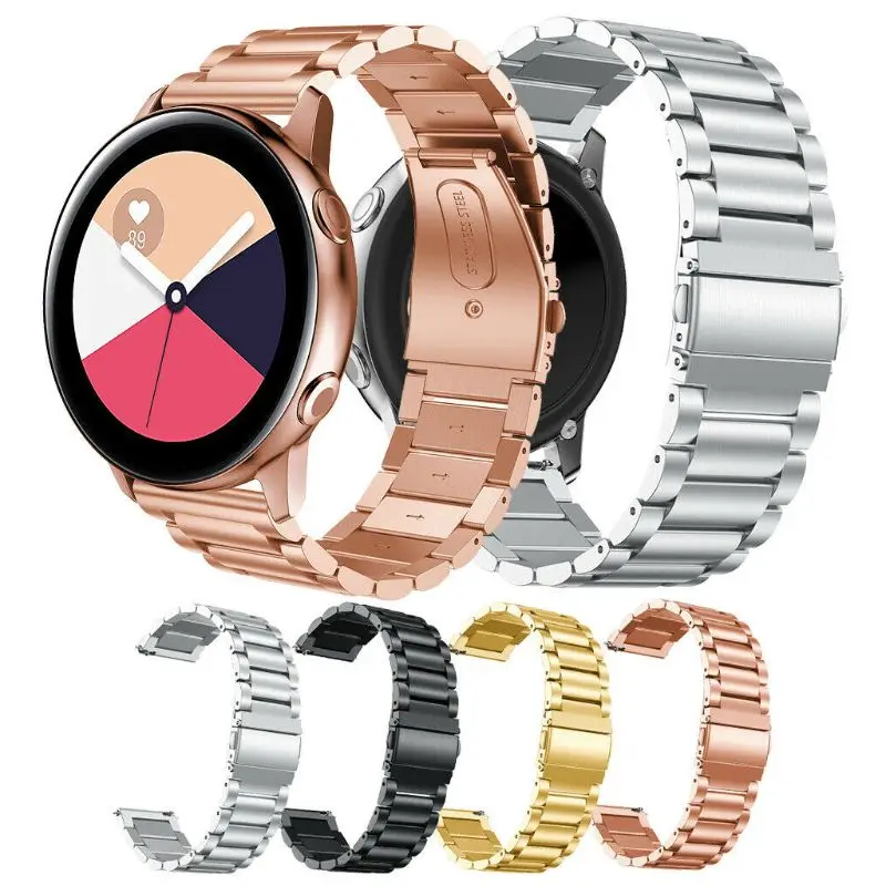 

Stainless Steel Watchband Metal Wrist Strap Bracelet Replacement for Samsung Galaxy Watch Active 2 Accessories