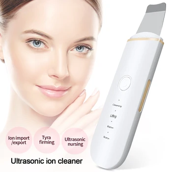 

Skin Scrubber Ultrasonic Skin Scrubber Blackhead Remover Facial Pore Cleaner Face Lifting USB Rechargeable Dropshipping