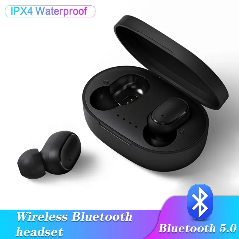 

A6S Wireless Earphone For Airdots Earbuds Bluetooth 5.0 TWS Headsets Noise Cancelling Mic For Xiaomi Redmi iPhone Huawei Samsung