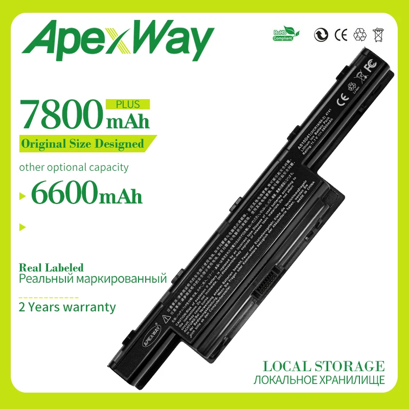 Apexway ноутбук Батарея для acer Aspire V3 5741 5742 5750 5551G 5560G 5741G 5750G AS10D31 AS10D51 AS10D61 AS10D71 AS10D75