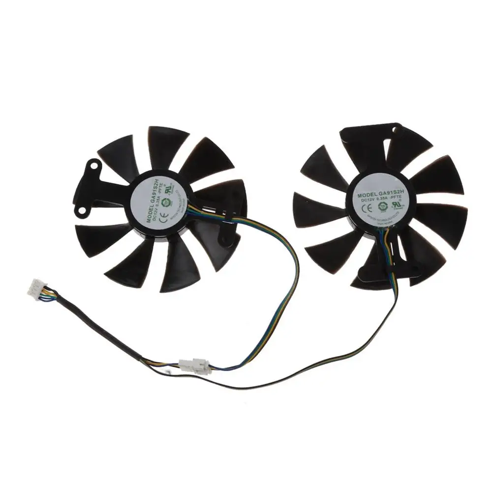 

New 85mm GA91S2H DC 12V 0.35A 4Pin Cooler Fan Replacement For Zotac GTX 1060 GTX950 GTX 1050Ti Graphics Card Cooling Fan 1014